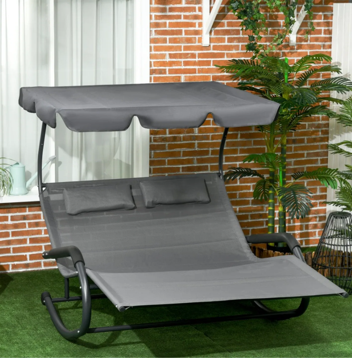 Double Rocking Lounge Chair with Canopy image indicator(5)