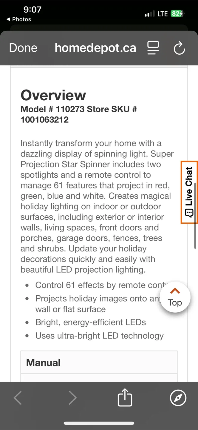 LED Lightshow Projection StarSpinner - Holiday Decor image indicator(6)