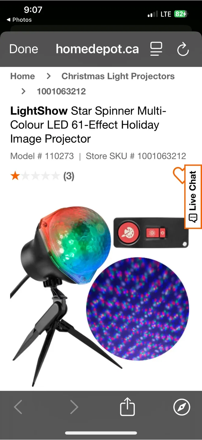 LED Lightshow Projection StarSpinner - Holiday Decor image indicator(5)
