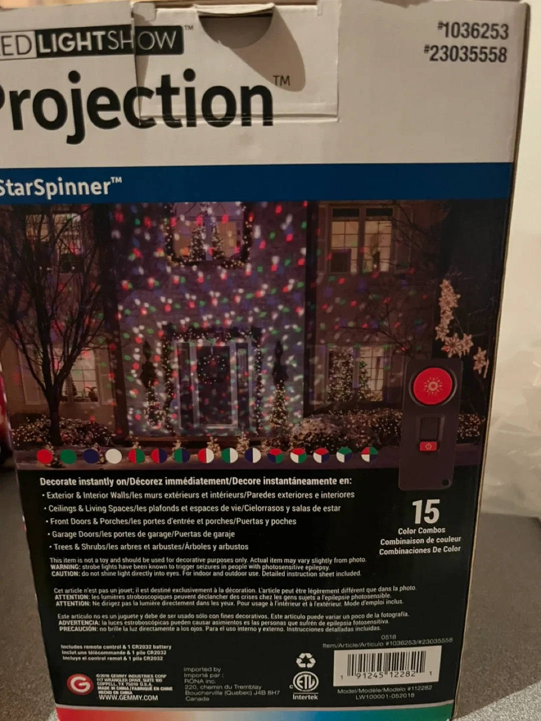 LED Lightshow Projection StarSpinner - Holiday Decor image indicator(2)