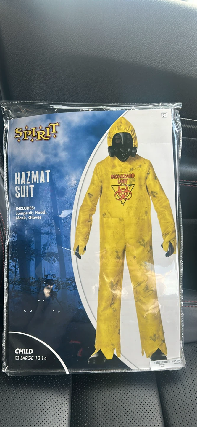 Spirit Halloween Hazmat Suit - Child L (12-14)