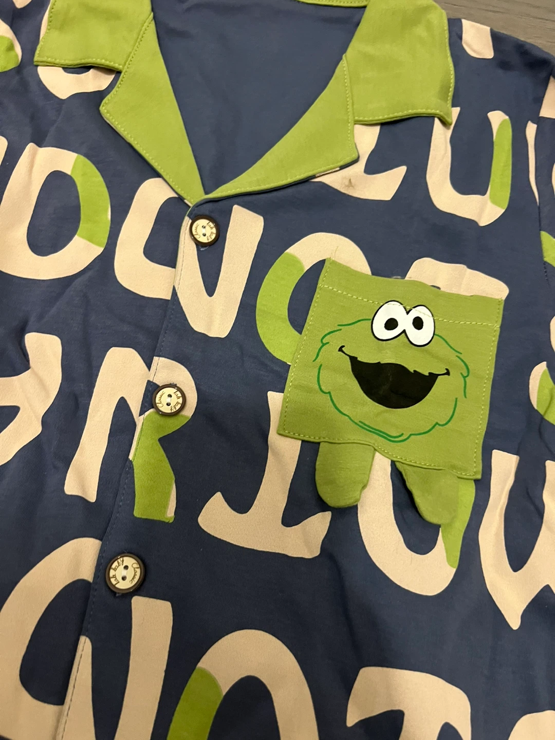 Sesame Street Cookie Monster Pajamas Set - photo 2