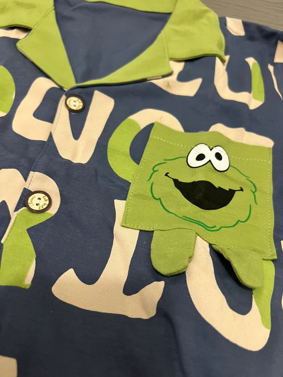 Sesame Street Cookie Monster Pajamas Set - photo 3