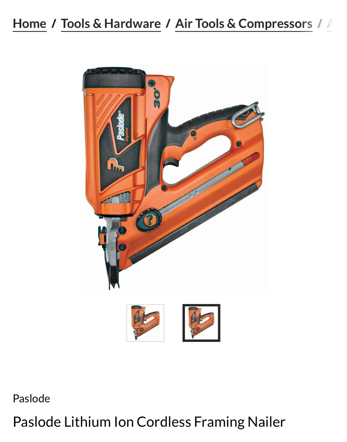 Paslode Cordless Framing Nailer - photo 2