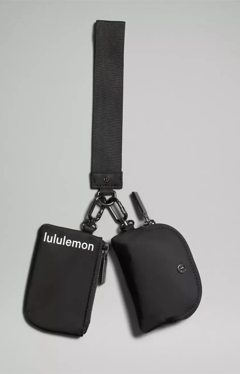 Lululemon Dual Pouch Wristlet Black