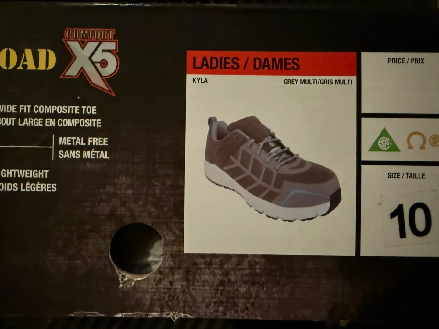 New Workload X5 Ladies Work Shoes Size 10