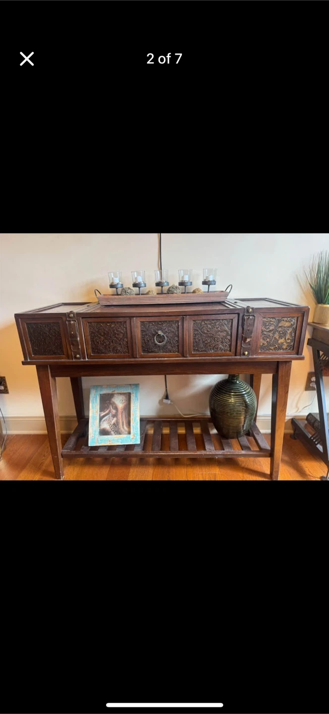 Wooden Console Table - photo 2