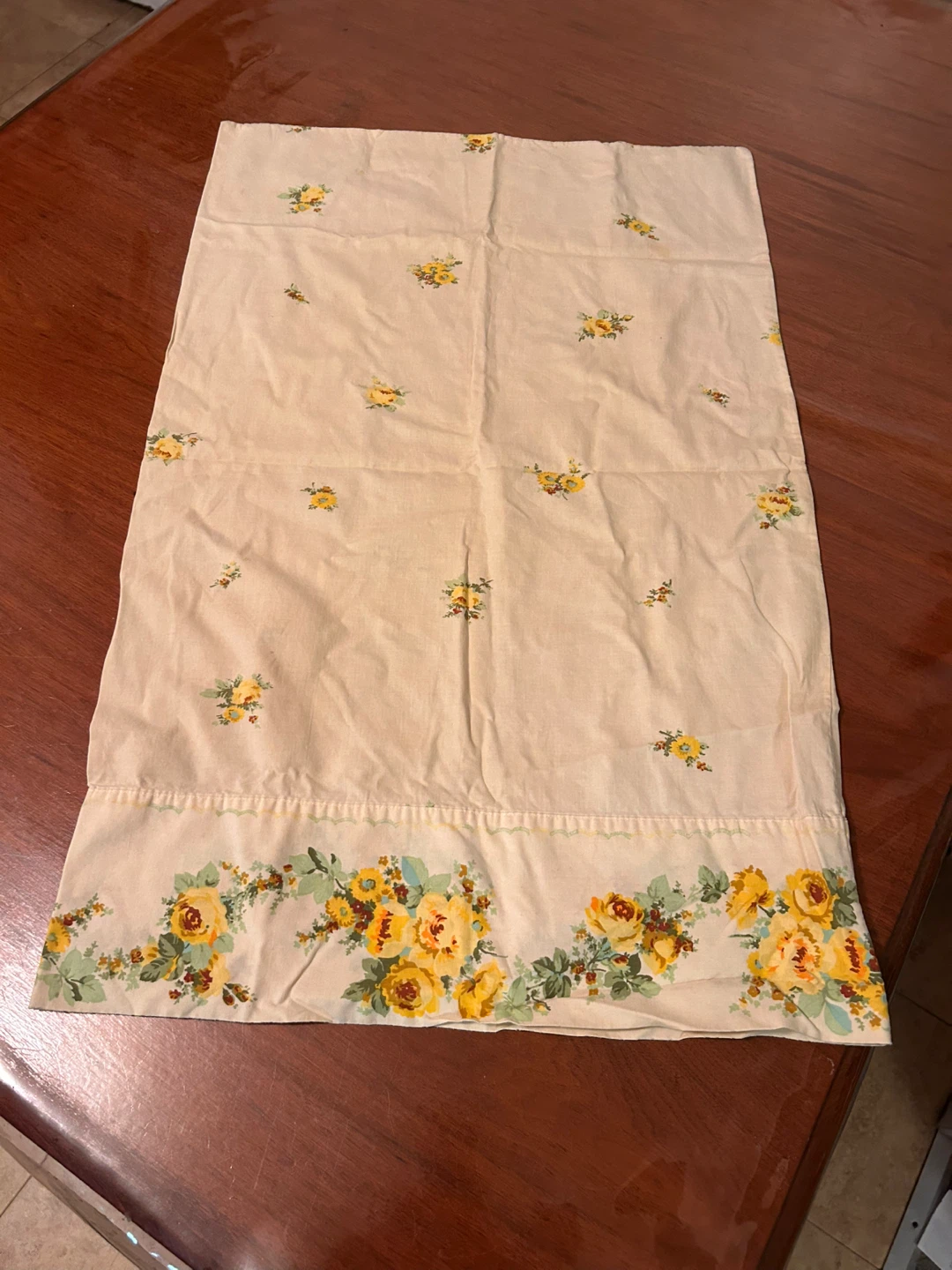 Vintage Floral Pillowcase