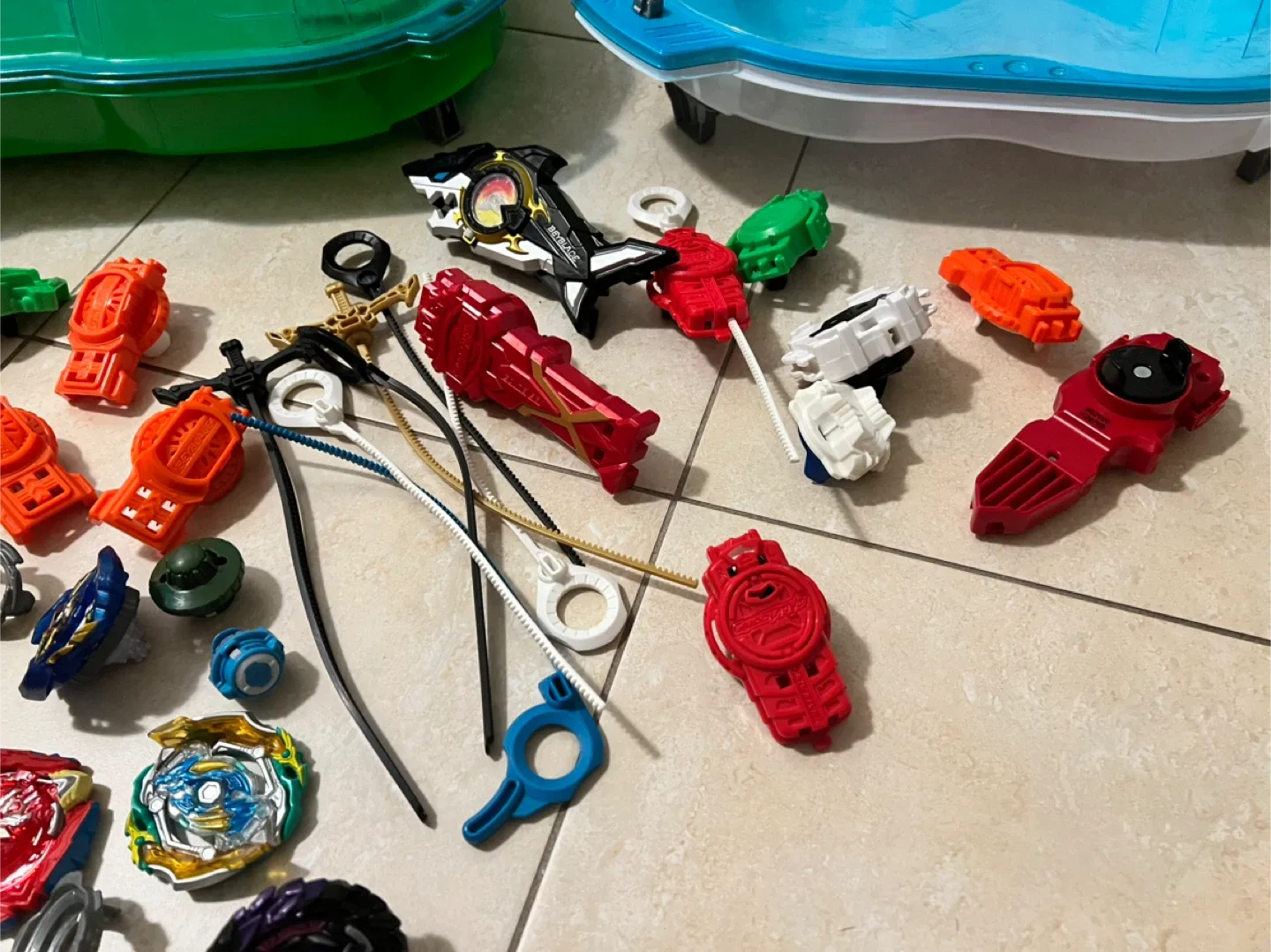 Beyblade Burst Stadiums & Beyblades Lot image indicator(3)