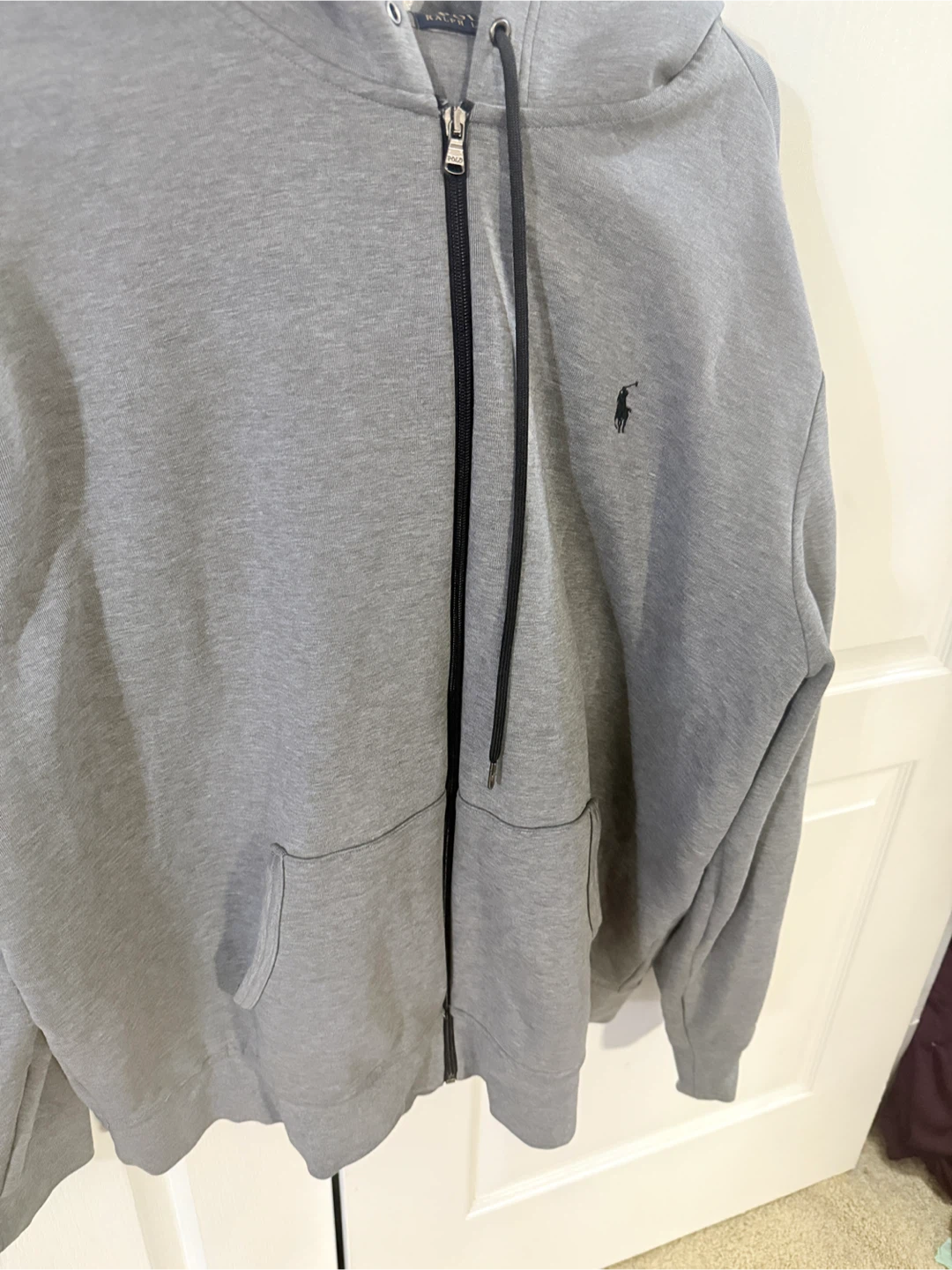 Polo Ralph Lauren Grey Full Zip Hoodie - XXL