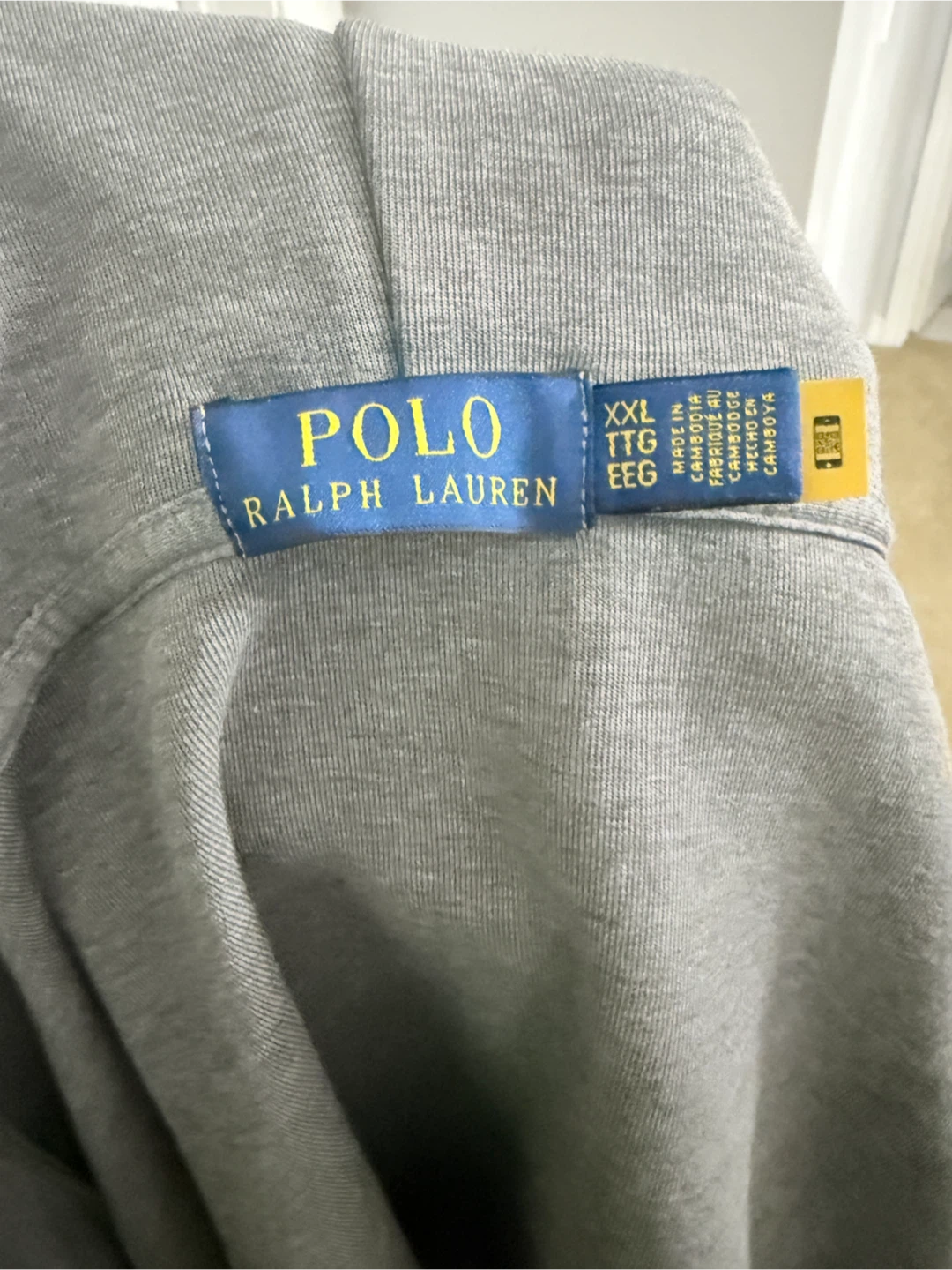 Polo Ralph Lauren Grey Full Zip Hoodie - XXL - photo 2