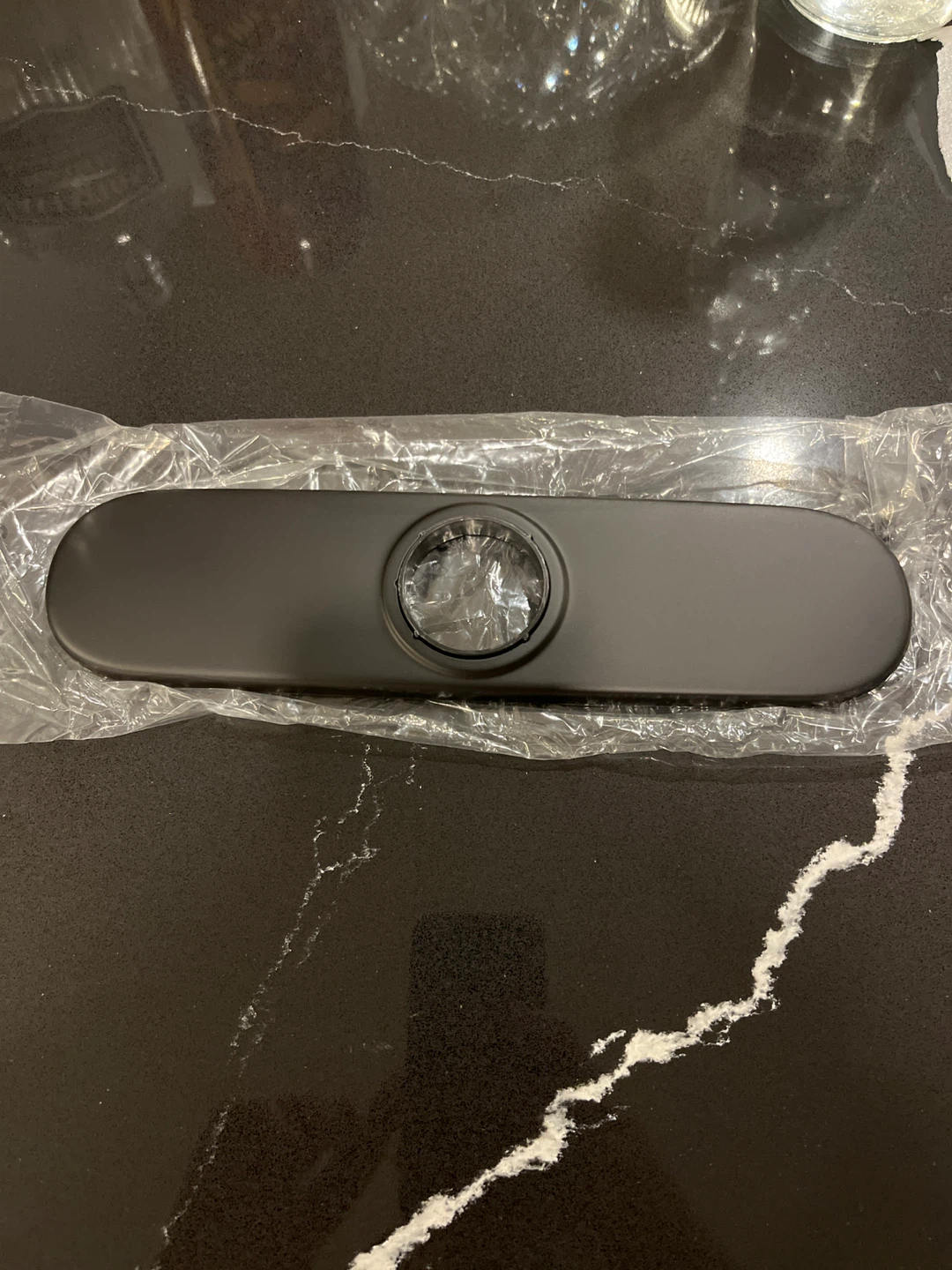Faucet Hole Cover Deck Plate - Matte Black