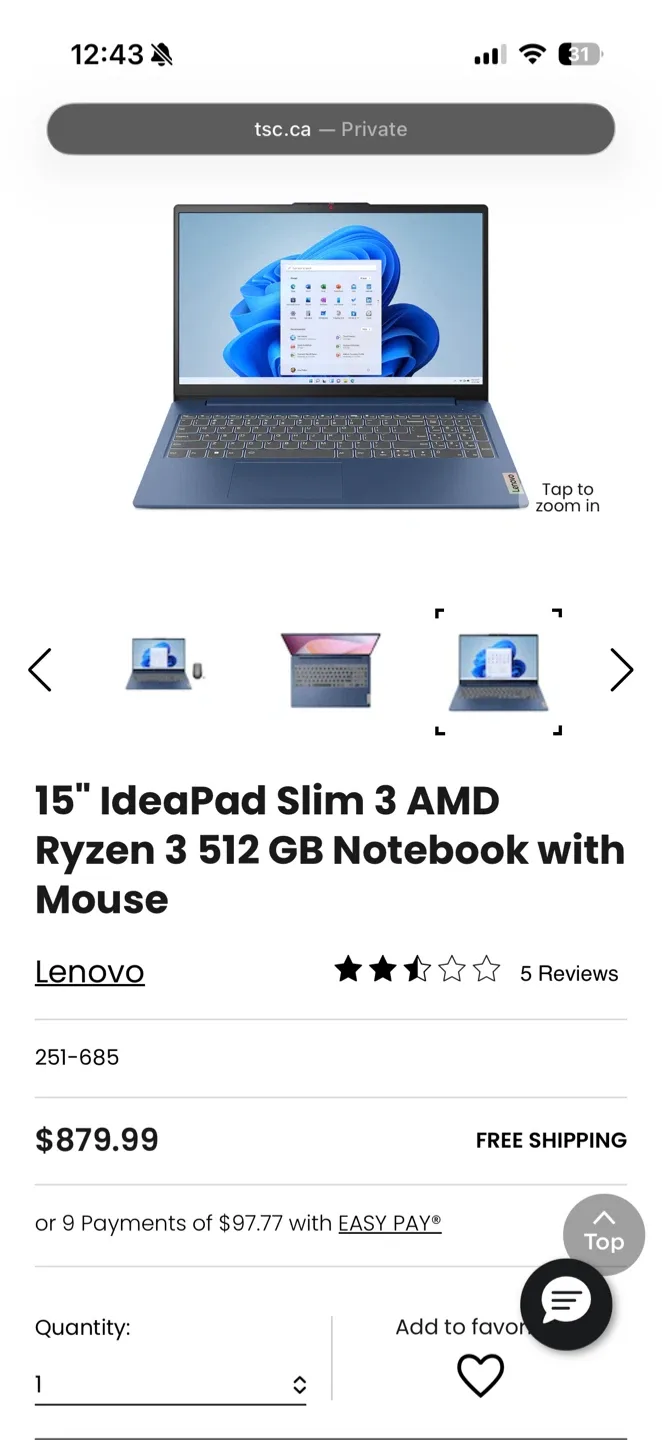 Lenovo 15” Laptop - Best Dealll!!!! image indicator(3)