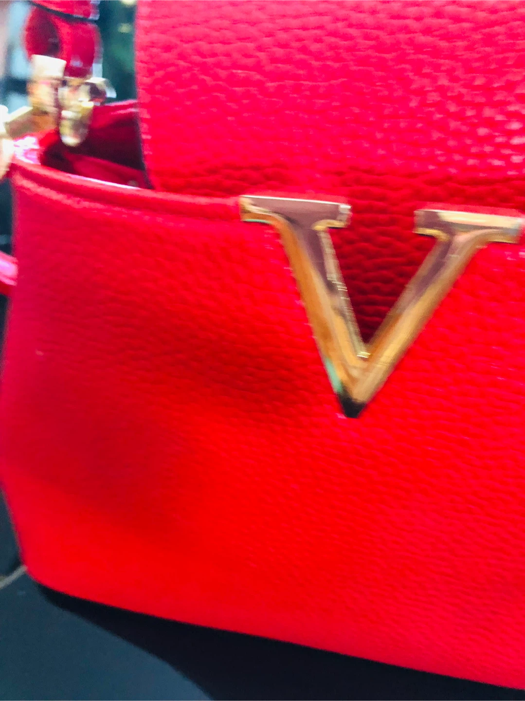 Gomelly Red Leather Shoulder Bag - photo 2