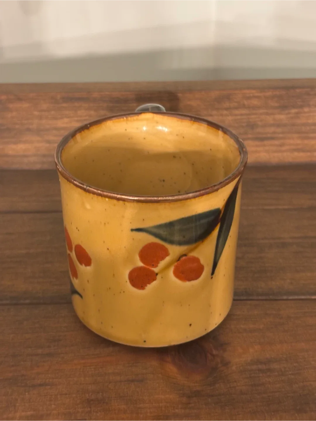 Vintage 1970s Floral Ceramic Mug image indicator(3)