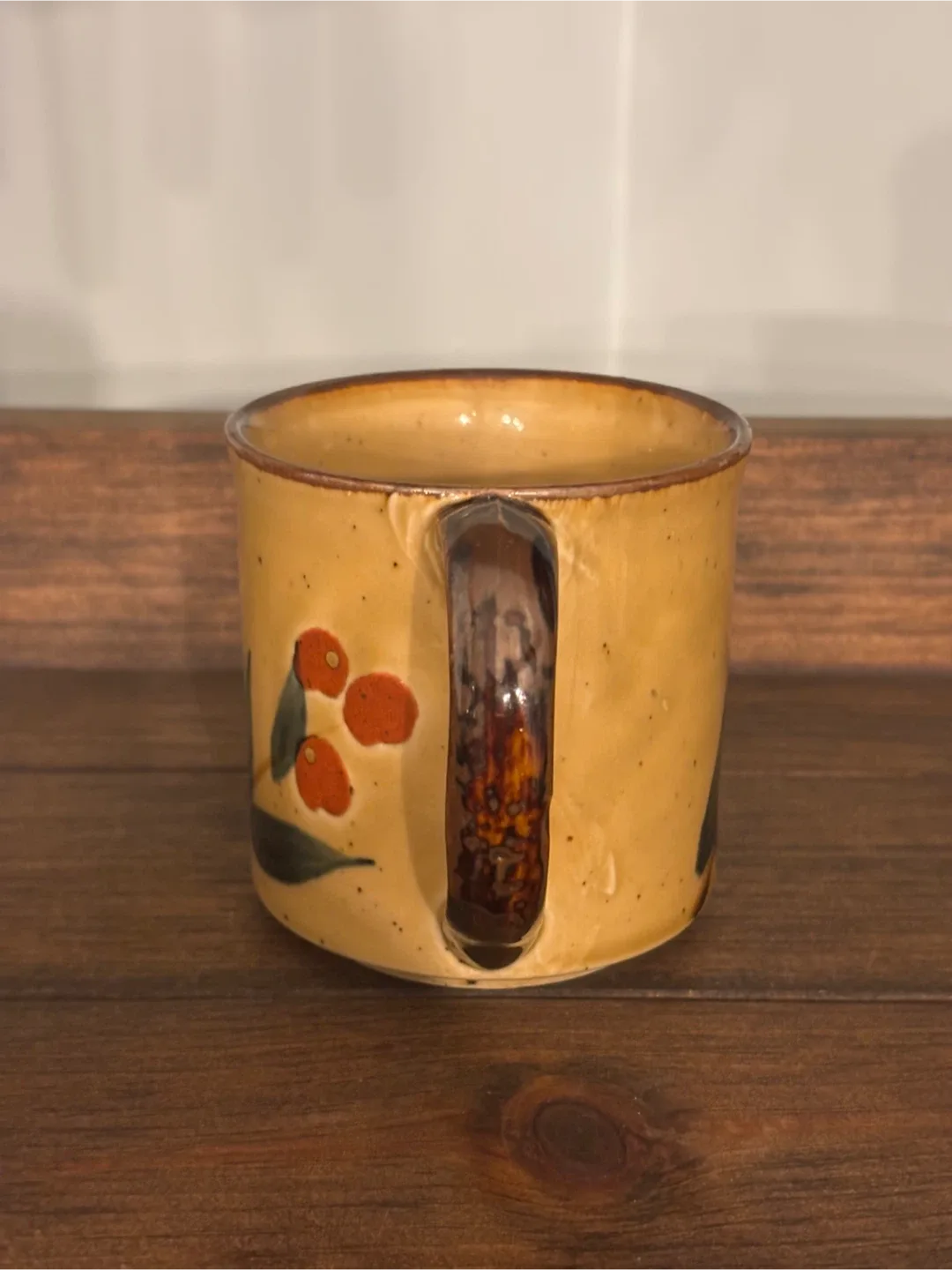 Vintage 1970s Floral Ceramic Mug image indicator(6)
