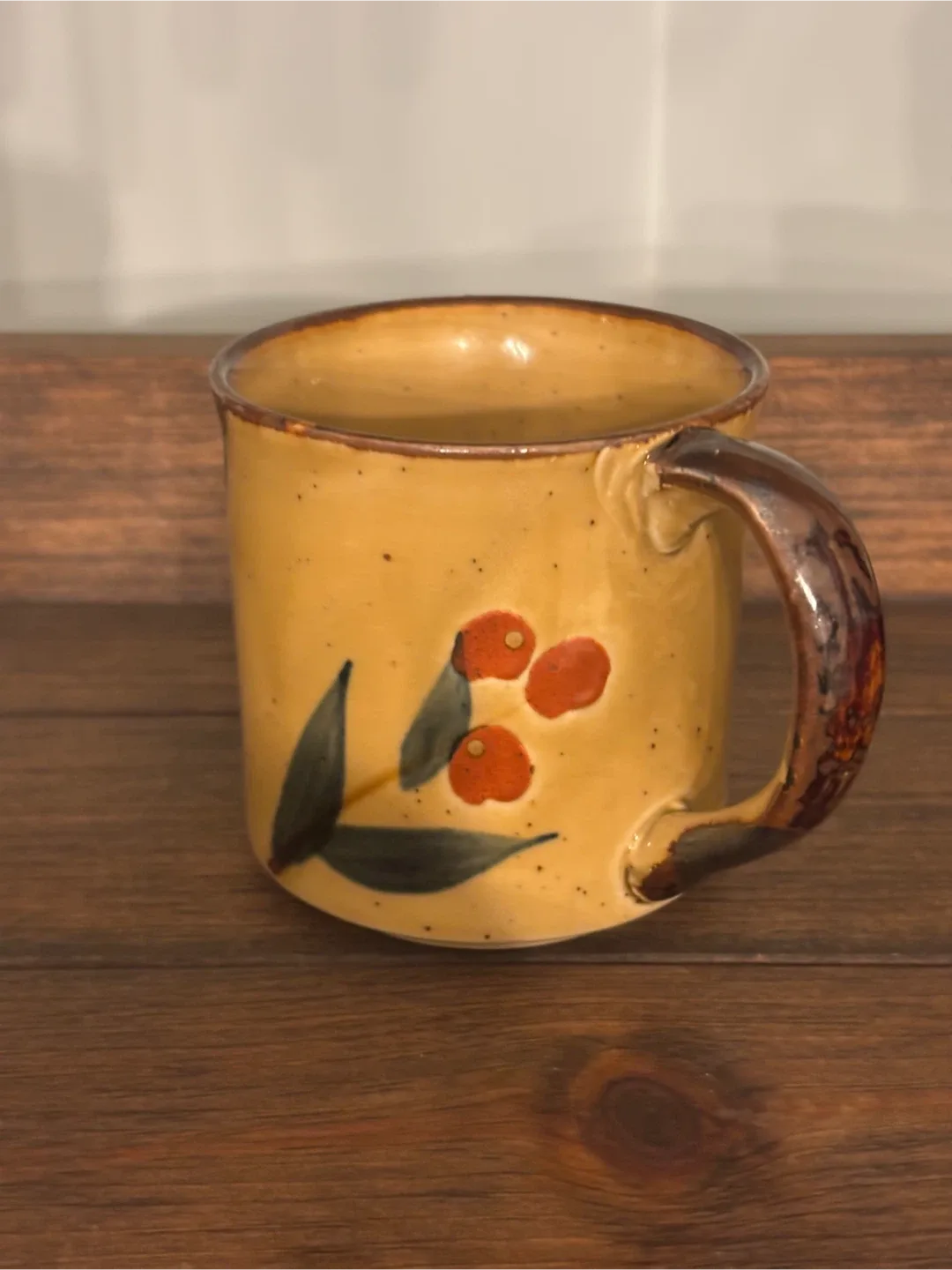 Vintage 1970s Floral Ceramic Mug image indicator(5)