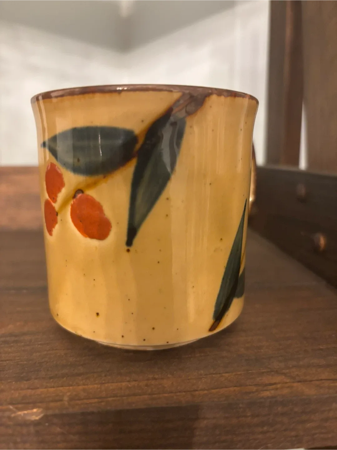 Vintage 1970s Floral Ceramic Mug image indicator(9)