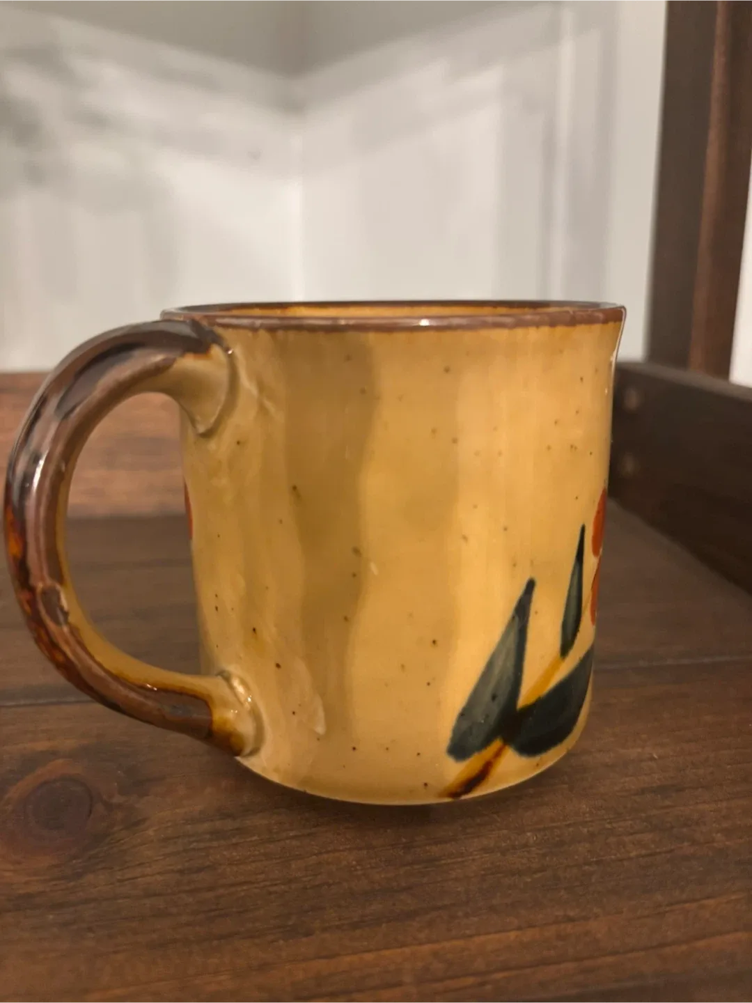 Vintage 1970s Floral Ceramic Mug image indicator(10)