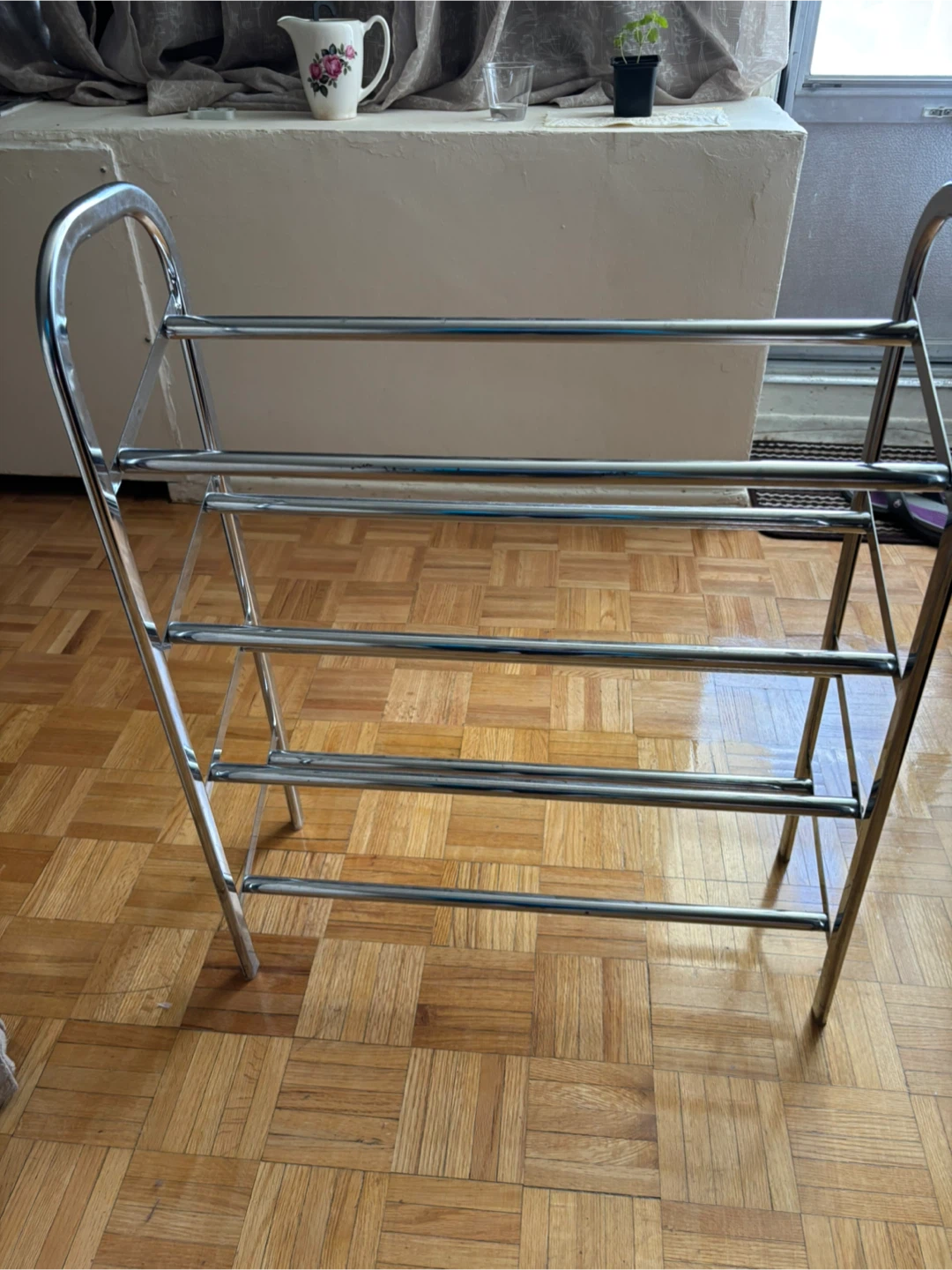 Chrome Shoe Rack