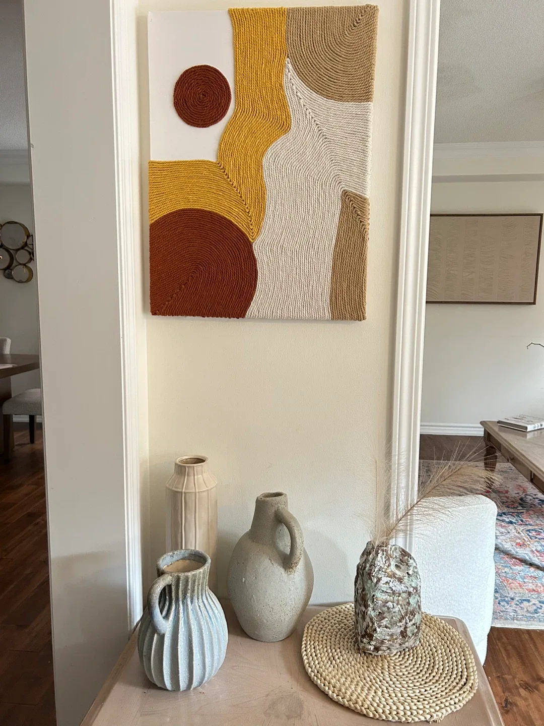 ✨ Handmade Textured Wall Art – Boho Modern Design ✨ image indicator(2)