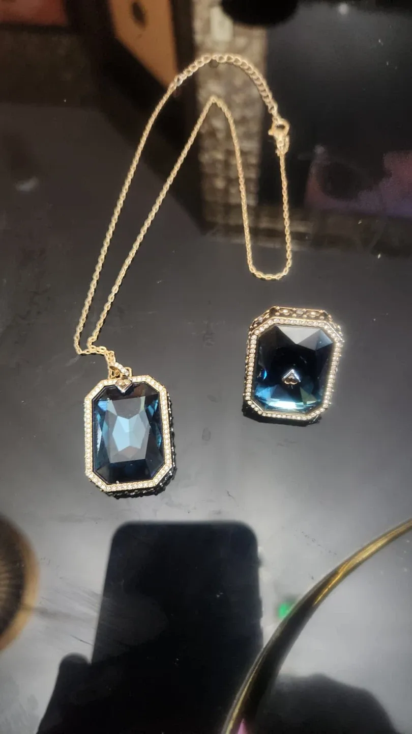 Taro set Swarovski Jewellery Set: Ring & Necklace thumbnail