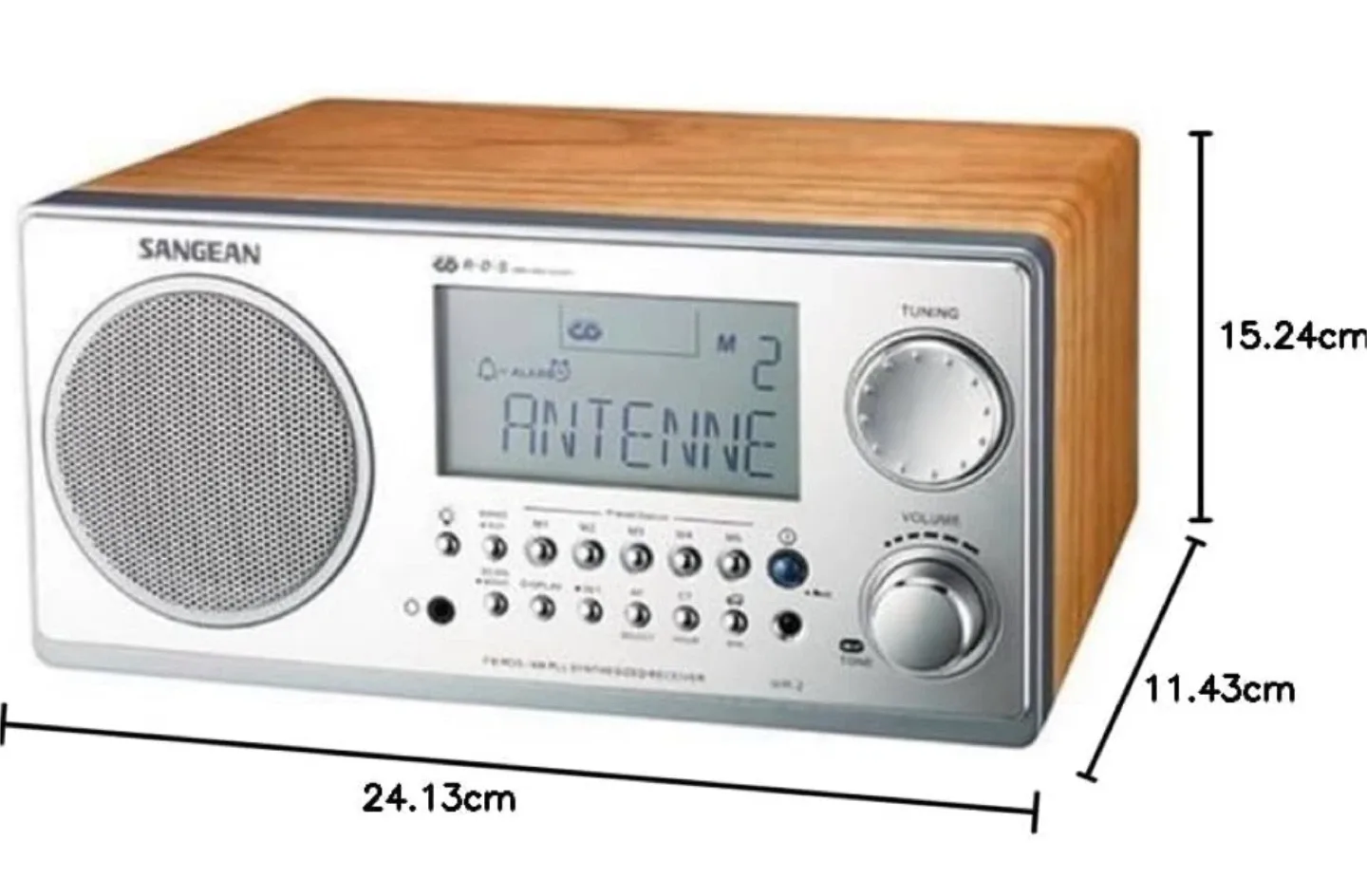 Sangean WR-2 Walnut Finish Digital Tuning Radio - NEW image indicator(6)