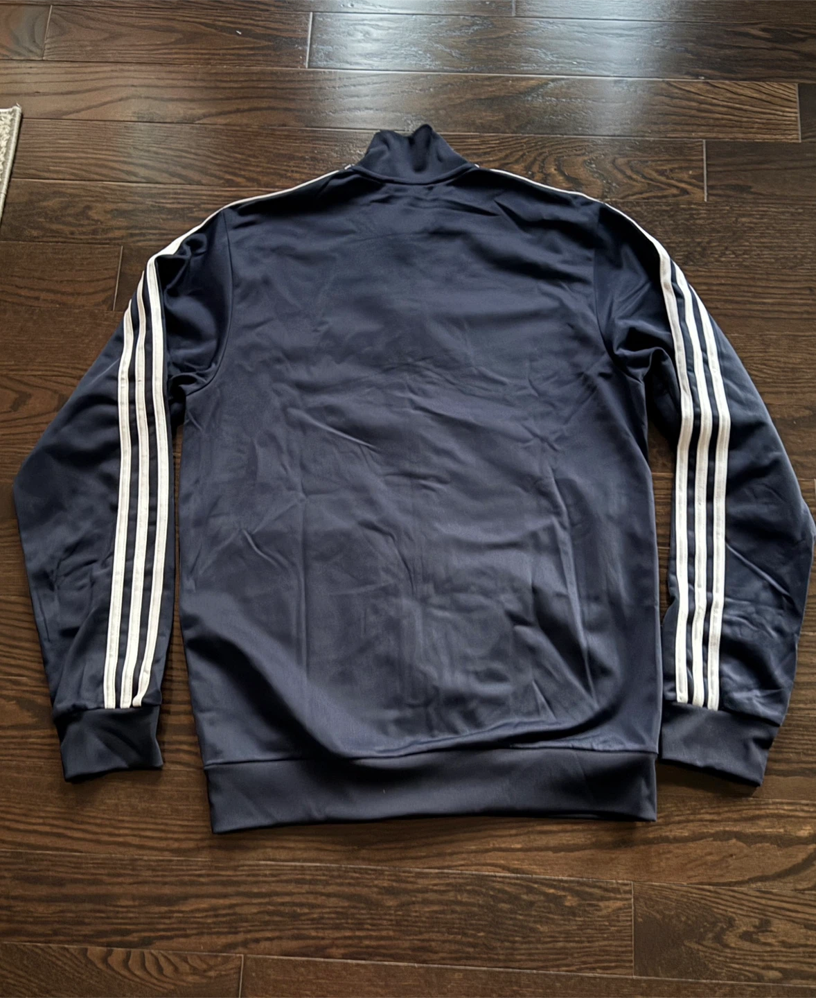 Adidas Track Jacket - Navy Blue, Size M adult - photo 4