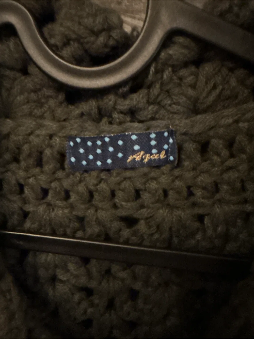 Crochet Cardigan - Olive Green image indicator(2)