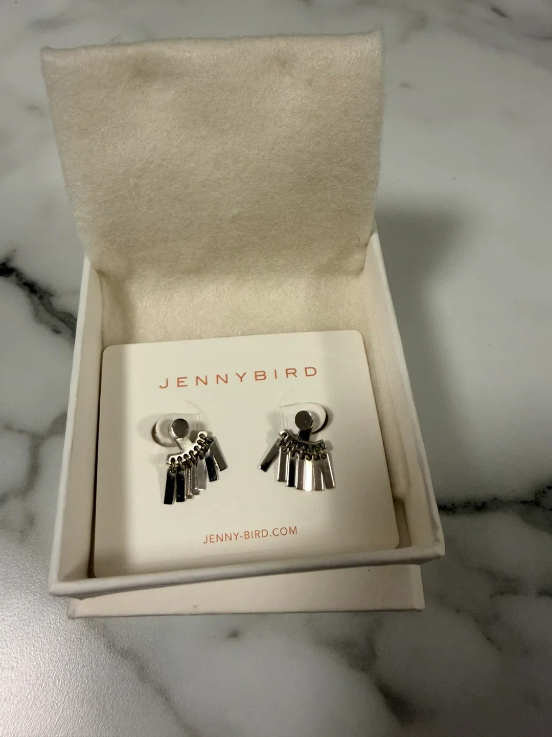 Jenny Bird Nouveaux Puff Earrings - Silver thumbnail