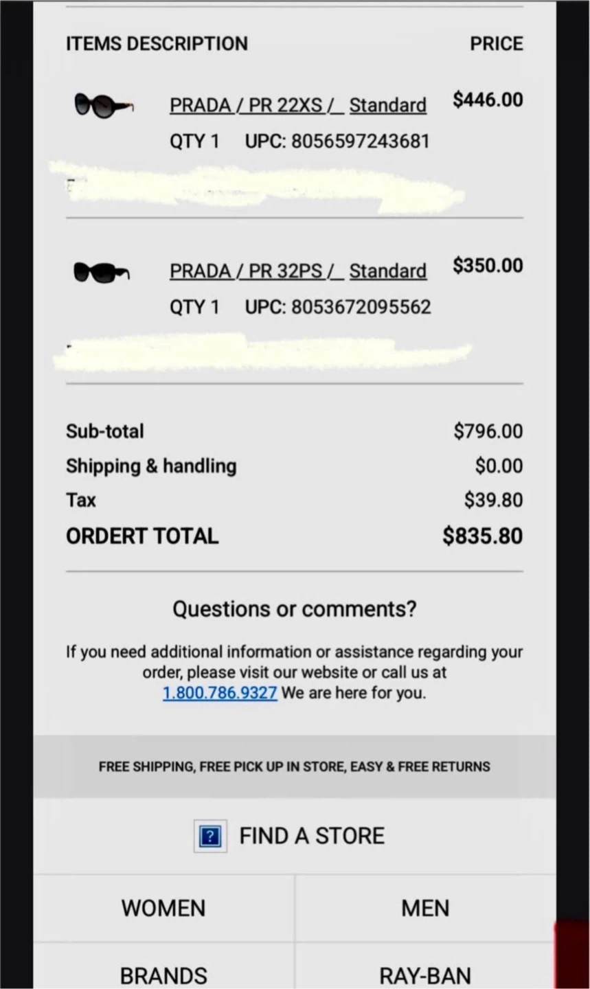 Prada PR 22XS Black Sunglasses with Case - photo 3