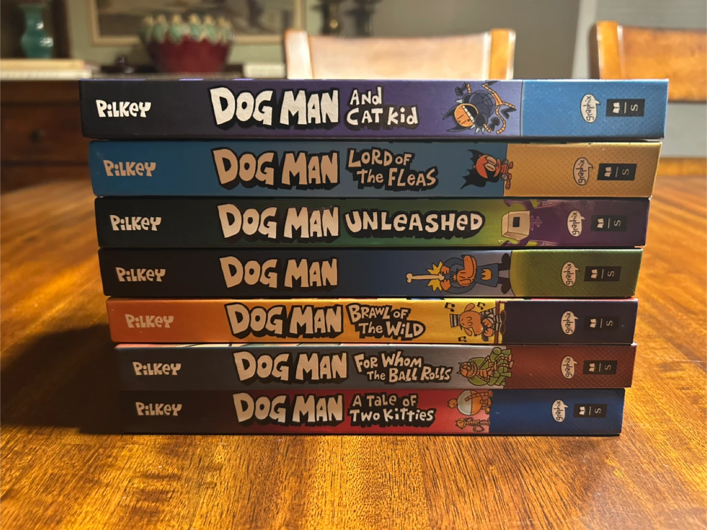 Like New! Dog Man Books by Dav Pilkey – 7 Books!