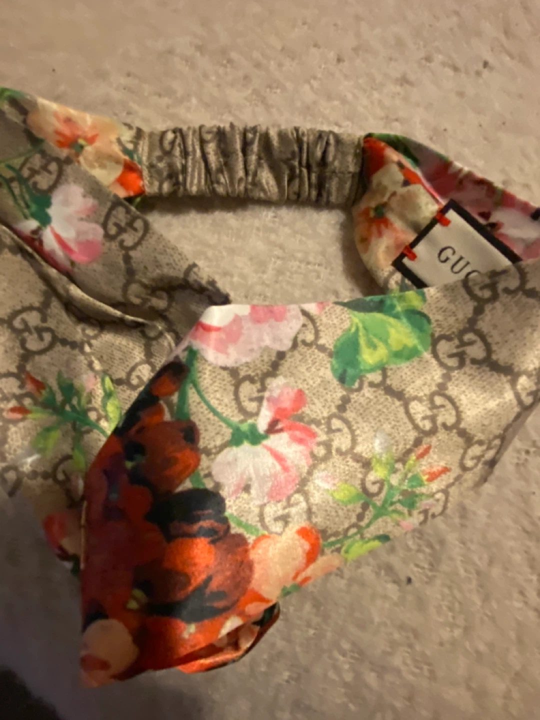 Gucci Silk  Floral Print headband - photo 2