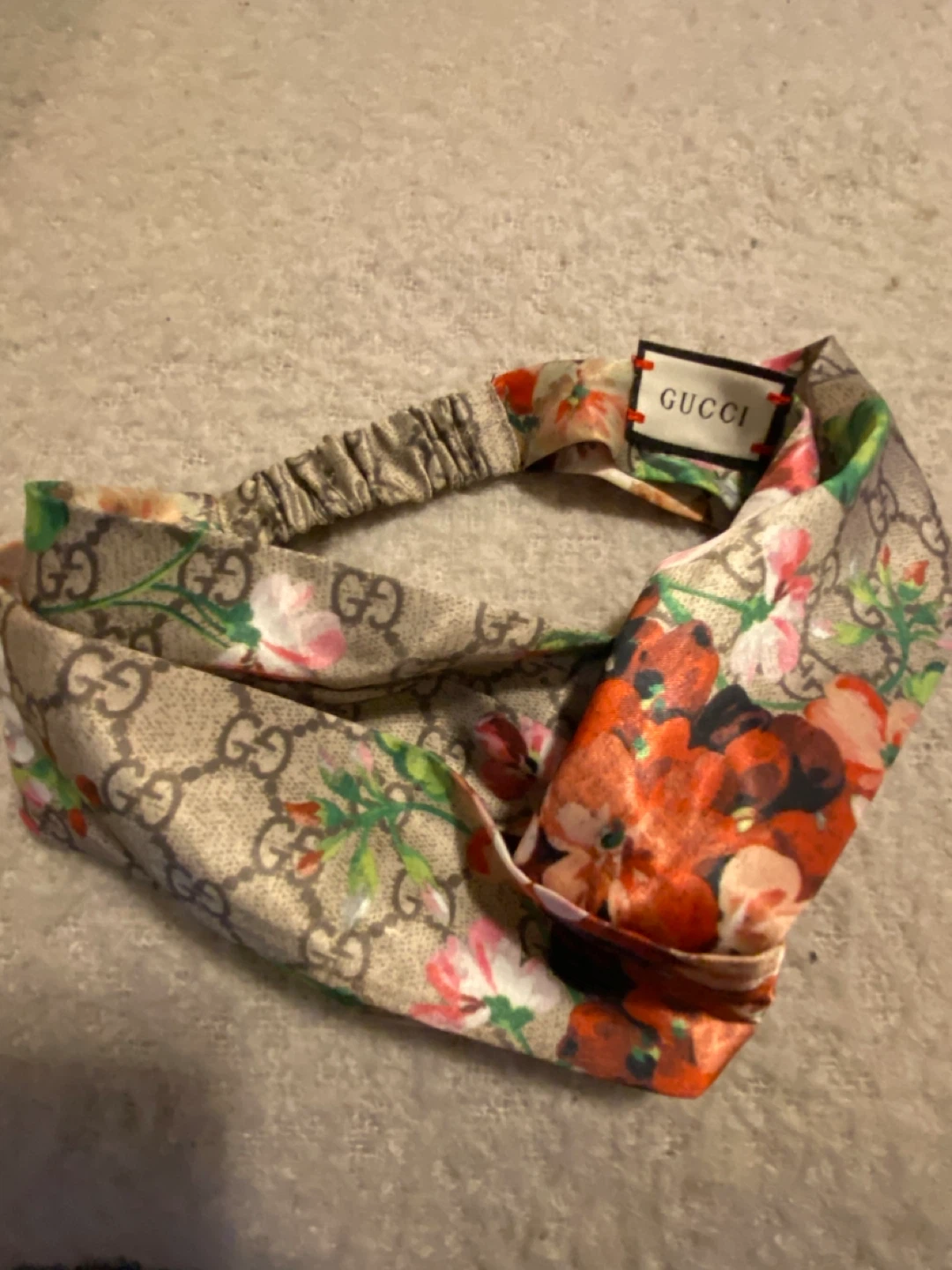 Gucci Silk  Floral Print headband