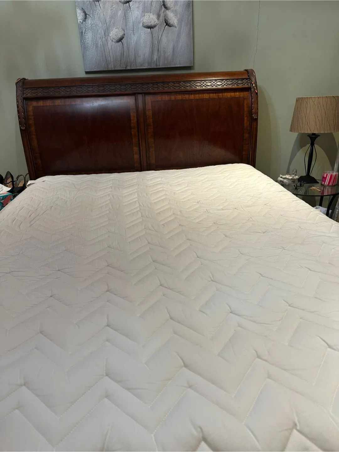 Queen Size Bed Frame - Dark Wood image indicator(4)