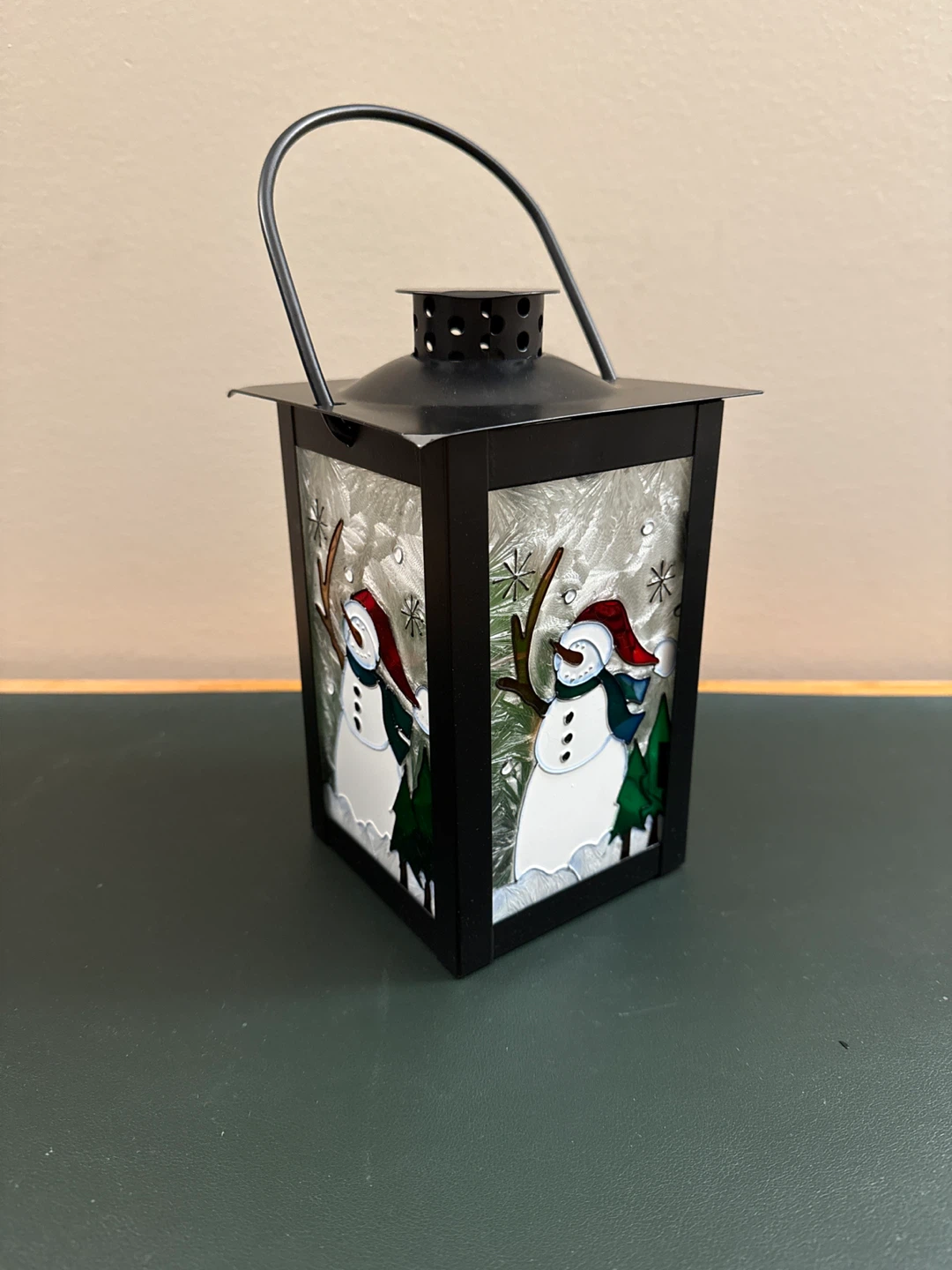 Festive Snowman Holiday Lantern