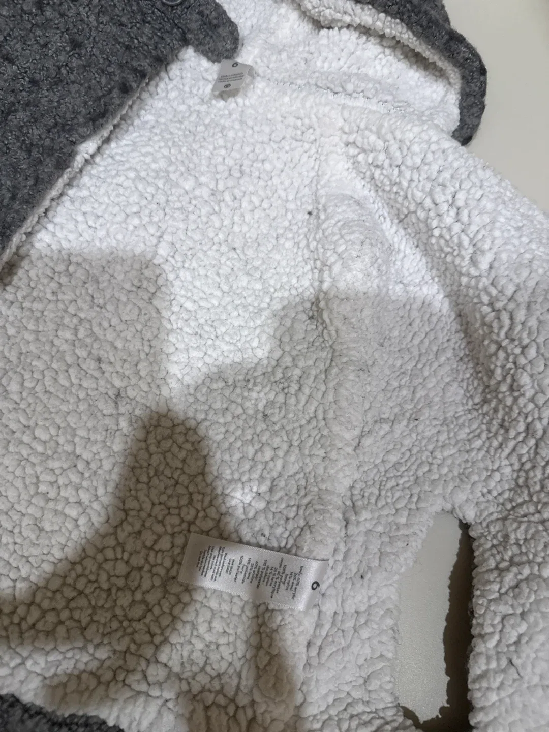 Carter's Size 6 Grey Sherpa Cape image indicator(3)