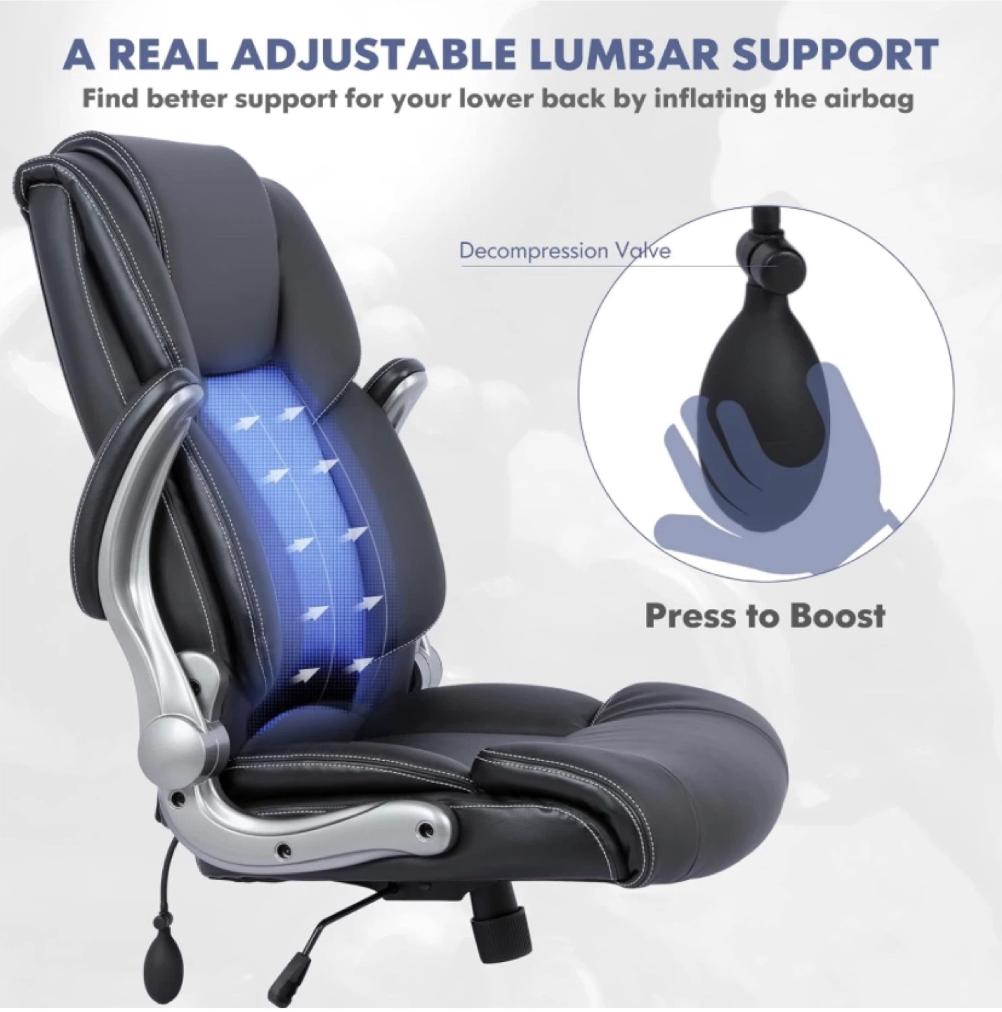 Black Multifunctional Office Chair - photo 4
