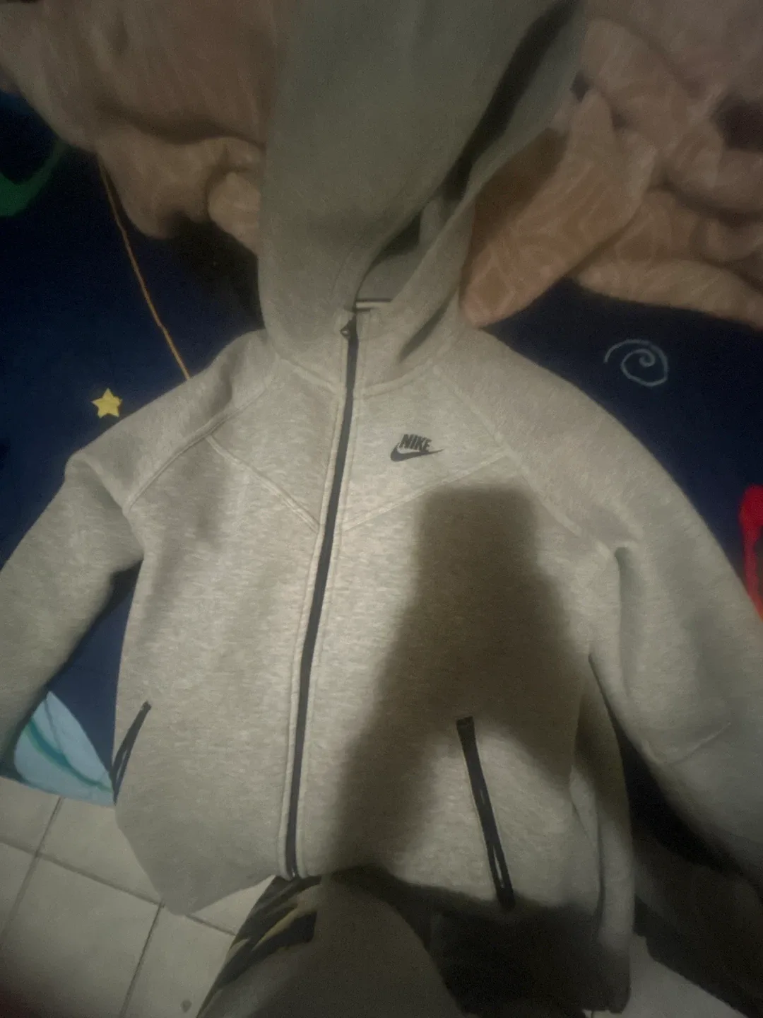 Nike Tech Fleece Hoodie - Grey, Size XL image indicator(3)