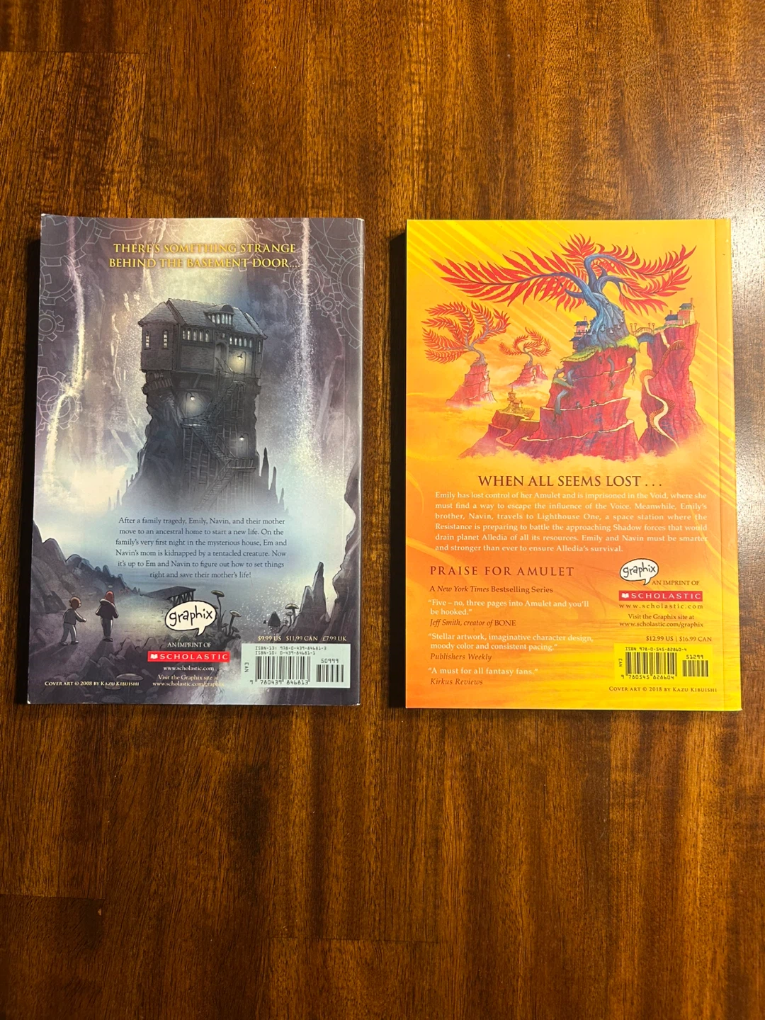 Amulet Books 1 & 8 by Kazu Kibuishi — Like New! - photo 4