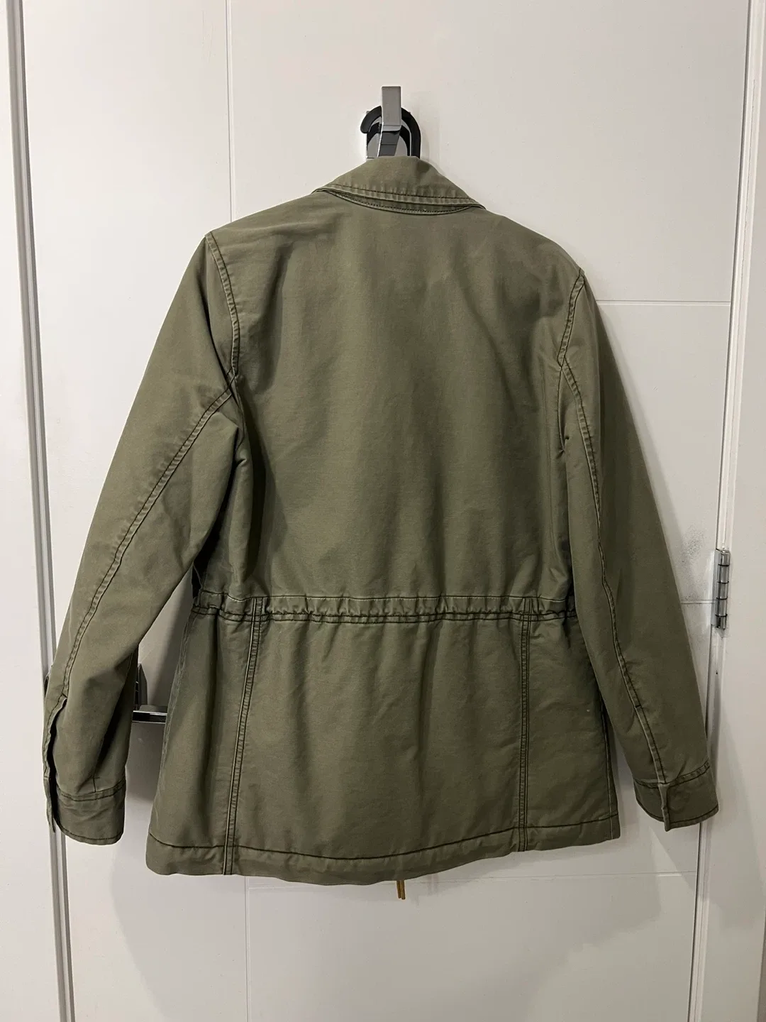 Abercrombie & Fitch A&F Olive Green Utility Jacket image indicator(2)