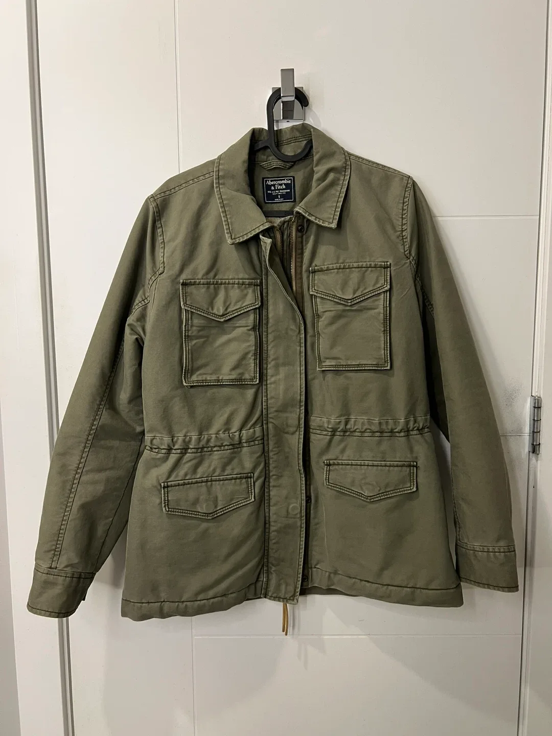 Abercrombie & Fitch A&F Olive Green Utility Jacket