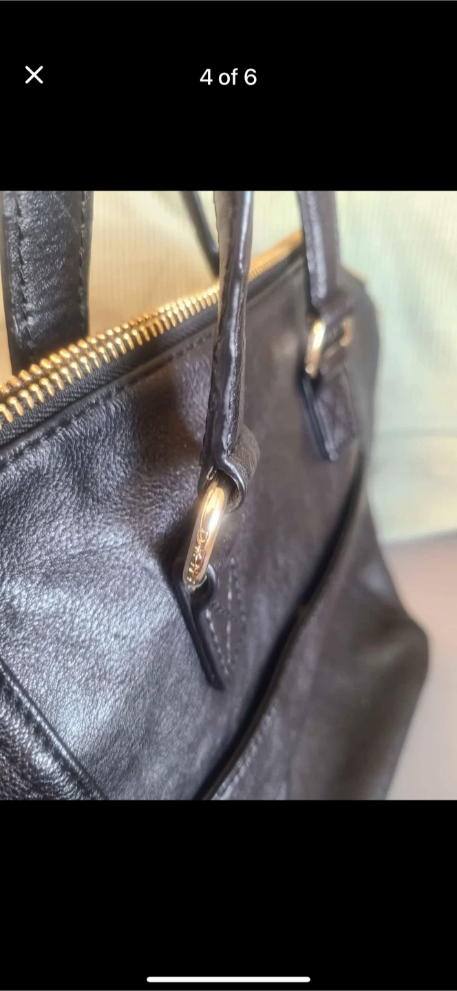 DKNY Black Leather Tote Bag - photo 5