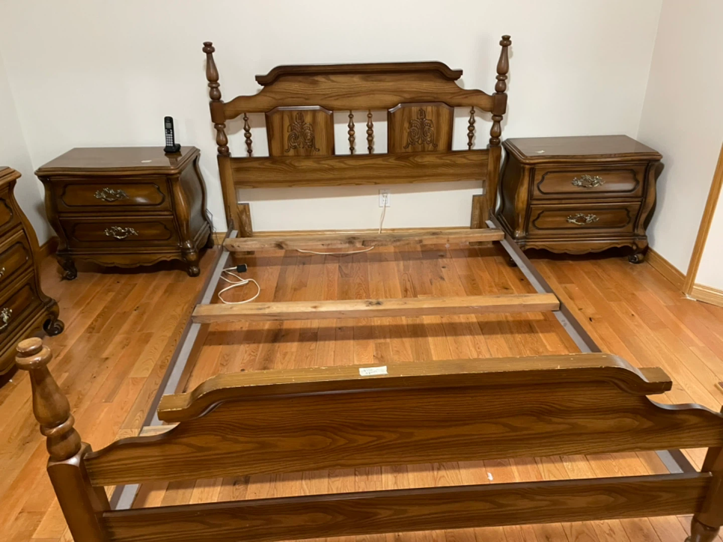 Bedroom Set: Bed Frame, Dresser, and Nightstand