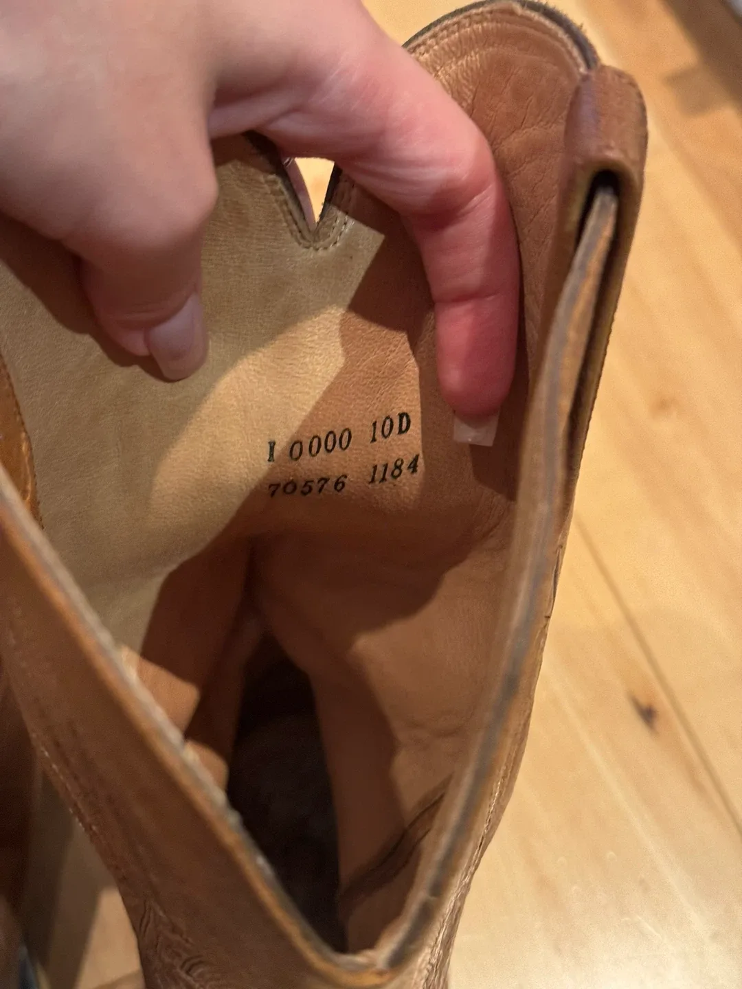 Charlie 1 Horse Artisan Handcrafted Cowboy Boots Size 10D image indicator(3)