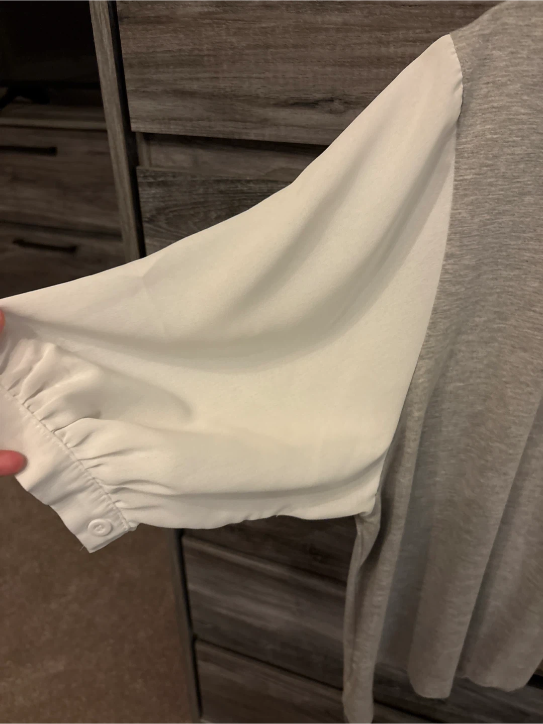 Grey & White Blouse - photo 2