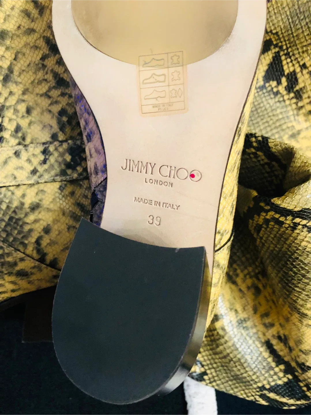 Jimmy Choo Snakeskin Knee High Boots - Size 39 image indicator(5)