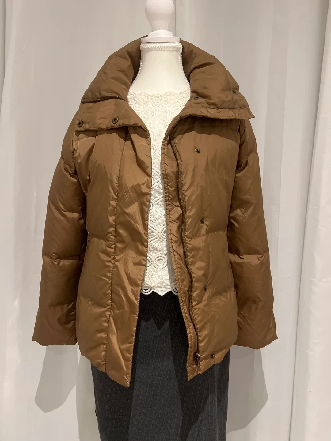 Joe Fresh XS/S Brown Puffer Jacket image indicator(6)
