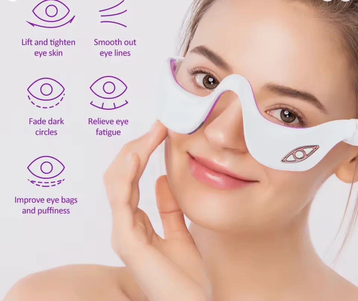 New in box  eye massager with red light therapy image indicator(4)