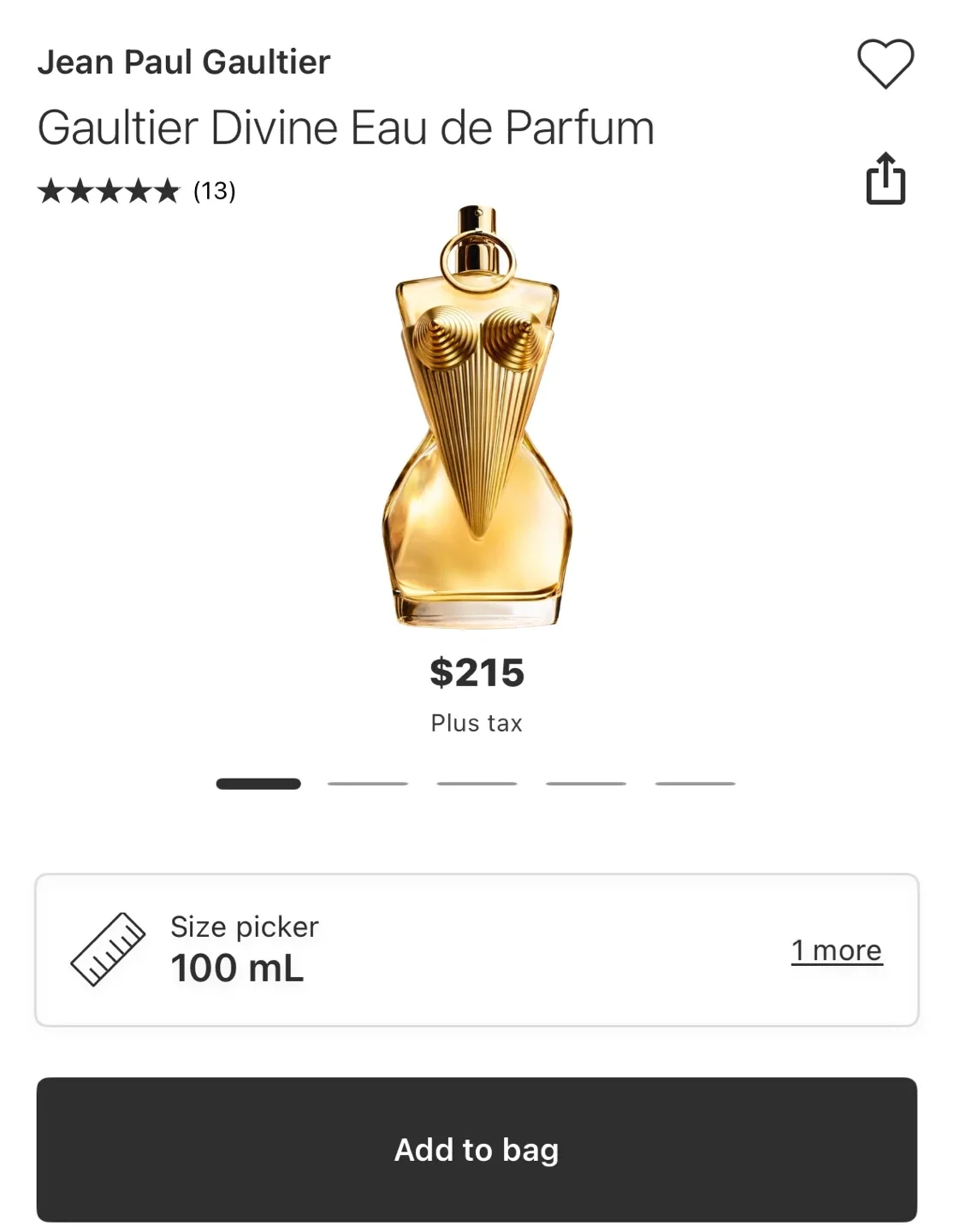 Jean Paul Gaultier Gaultier Divine Eau de Parfum 100ml thumbnail